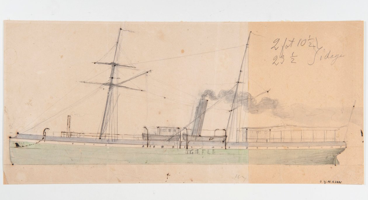 Steamship GEFLE by Per Wilhelm Cedergren
