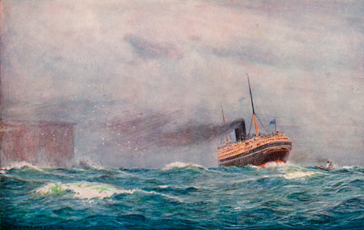 A P. & O. Steamer Outward Bound by Percy F.S. Spence