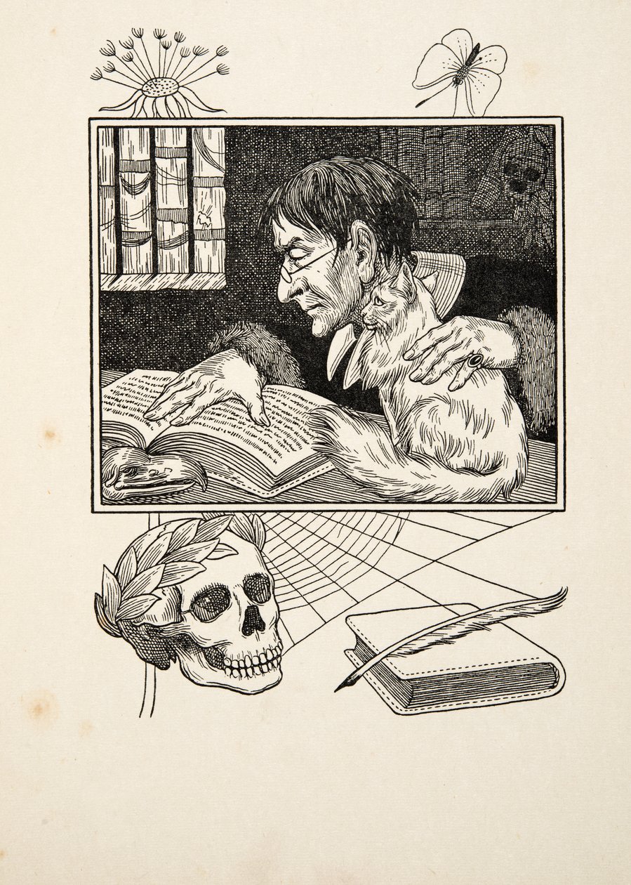 Sonnini and his Cat by Percy J. Billingshurst