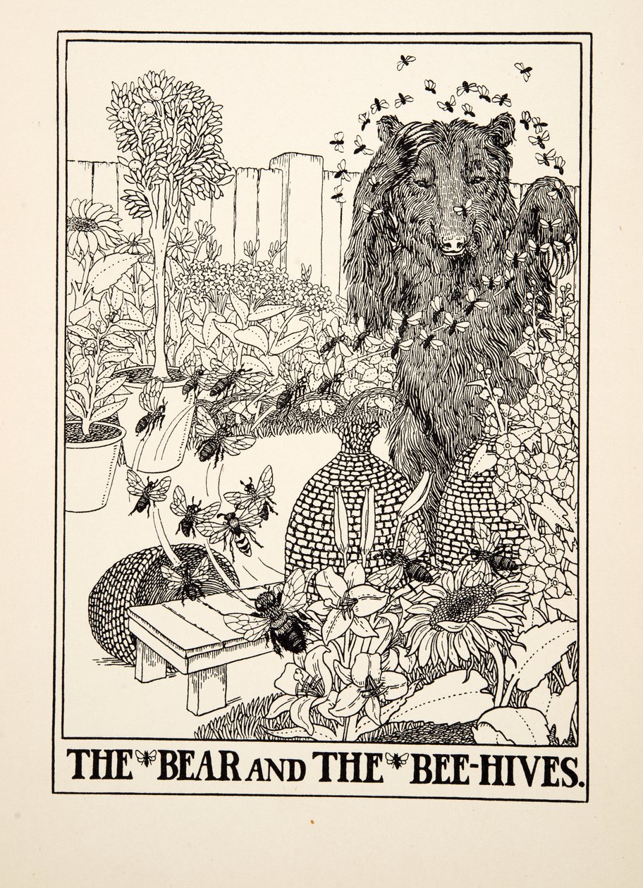 The Bear and the Beehives, from A Hundred Fables of Aesop by Percy J. Billingshurst