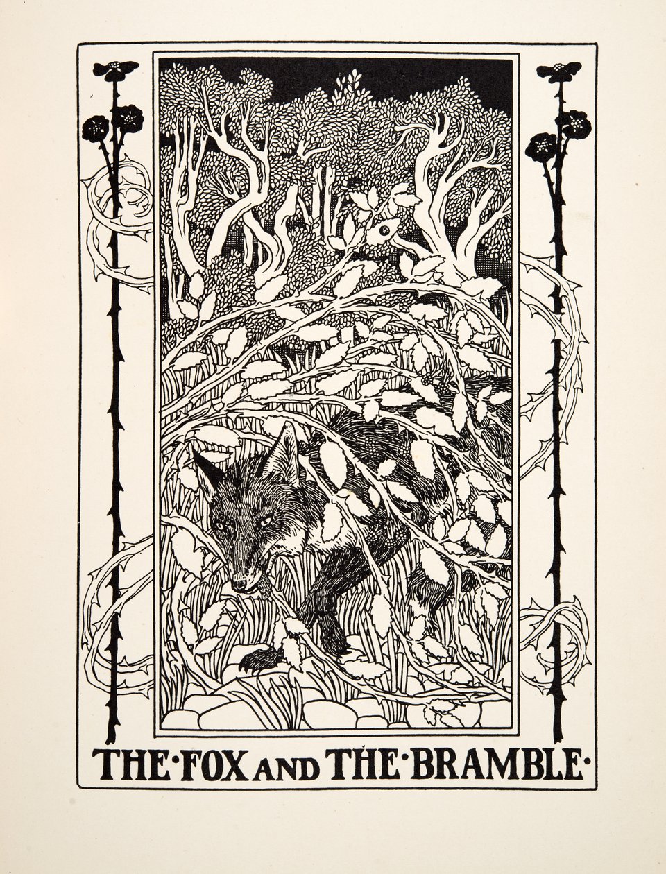 The Fox and the Bramble, from A Hundred Fables of Aesop by Percy J. Billingshurst