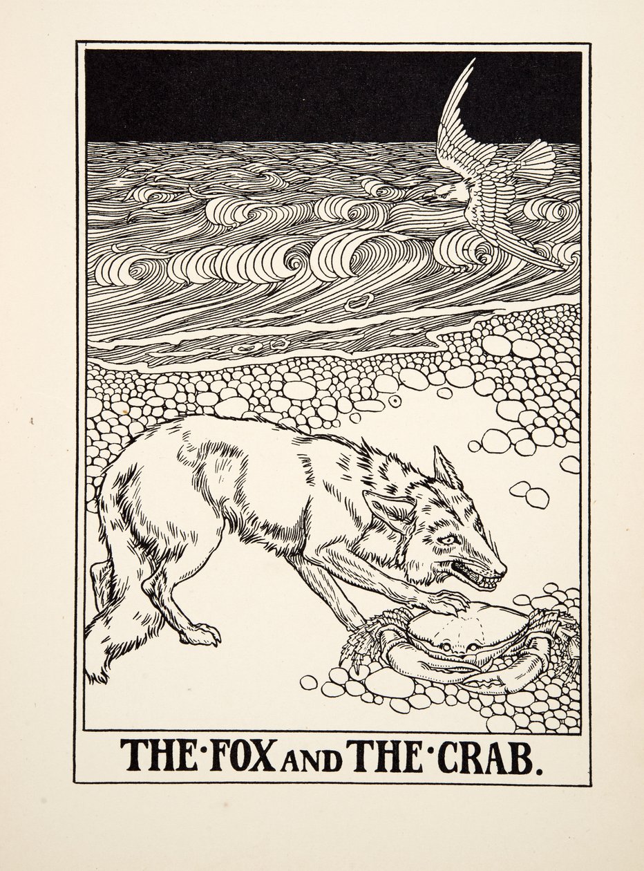 The Fox and the Crab, from A Hundred Fables of Aesop by Percy J. Billingshurst
