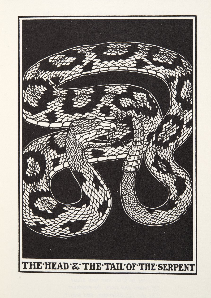The Head and Tail of the Serpent, from Fontaine Fables, pub. 1905 by Percy J. Billingshurst