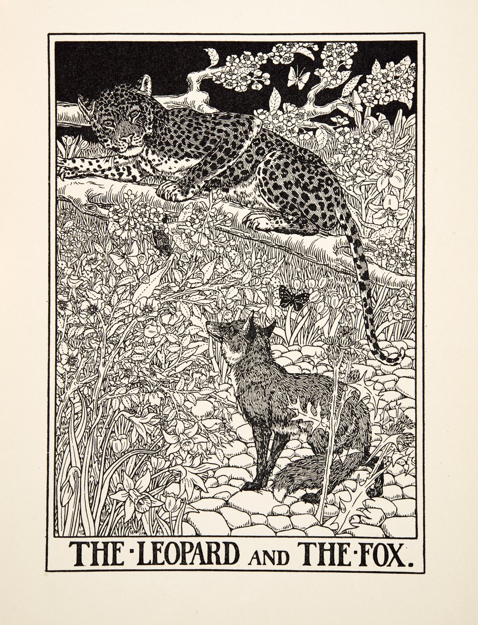 The Leopard and the Fox, from A Hundred Fables of Aesop by Percy J. Billingshurst
