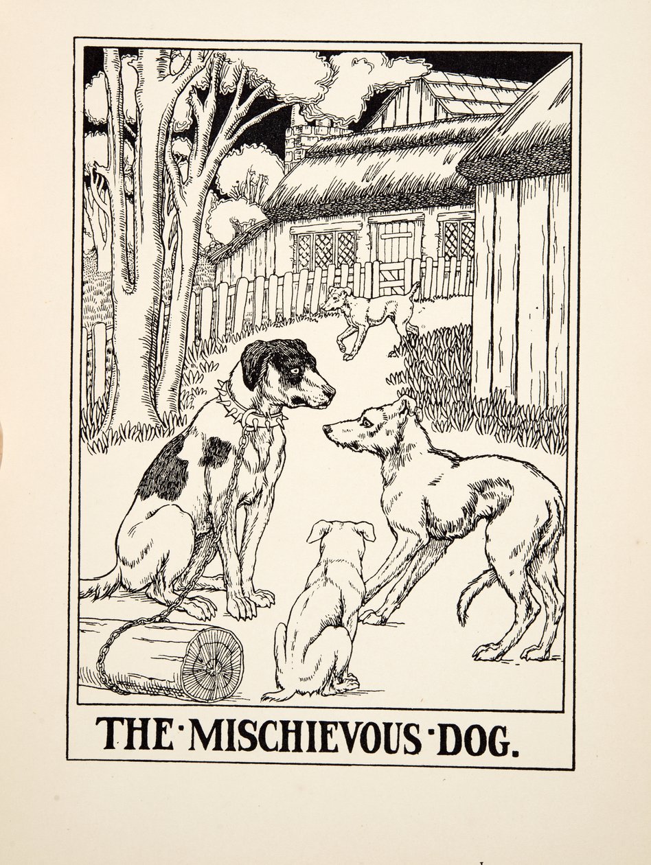 The Mischievous Dog, from A Hundred Fables of Aesop by Percy J. Billingshurst