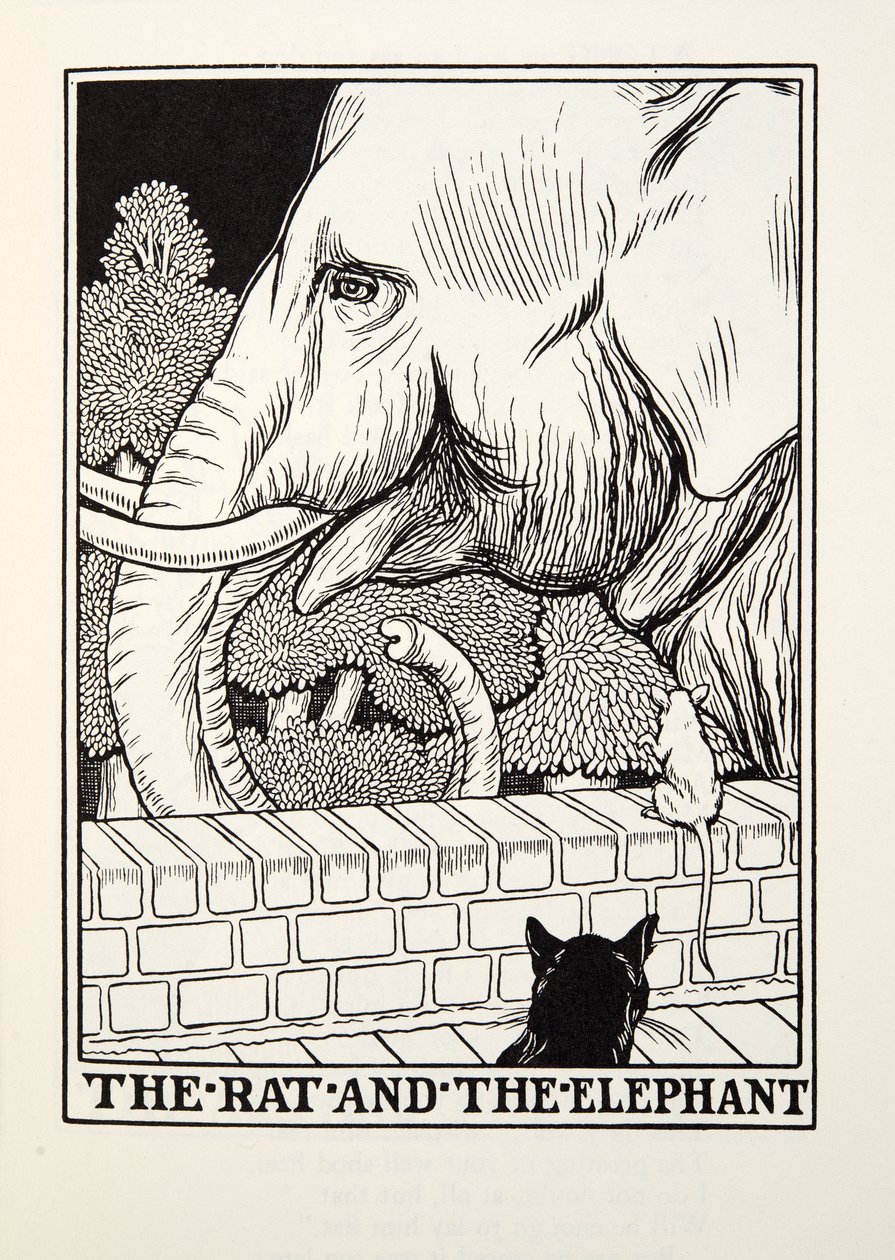 The Rat and the Elephant, from Fontaine Fables by Percy J. Billingshurst