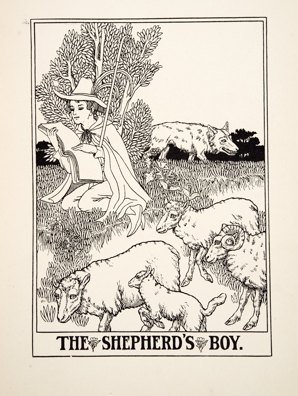 The Shepherds Boy, from A Hundred Fables of Aesop by Percy J. Billingshurst