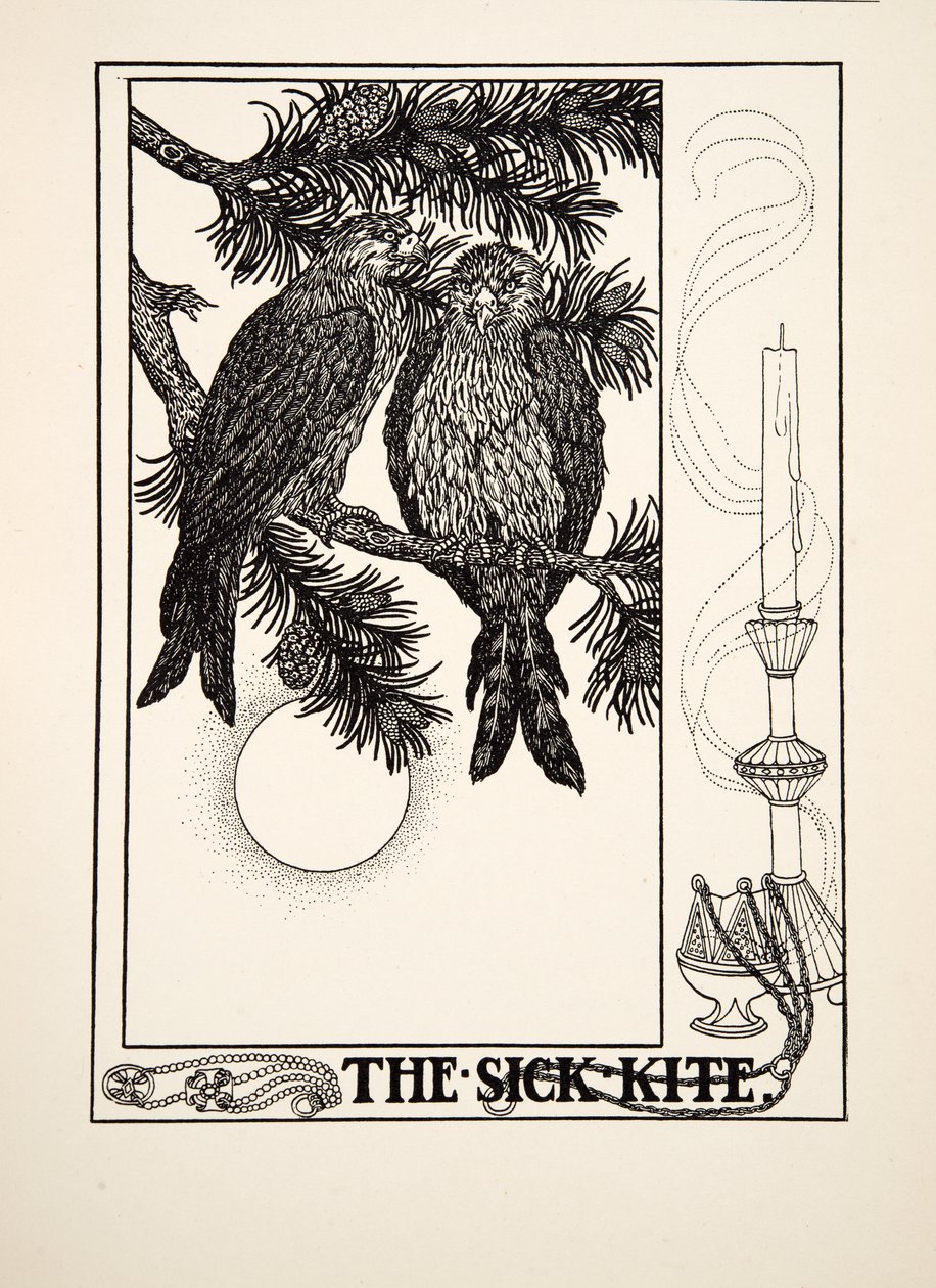 The Sick Kite, from A Hundred Fables of Aesop, pub.1903 by Percy J. Billingshurst