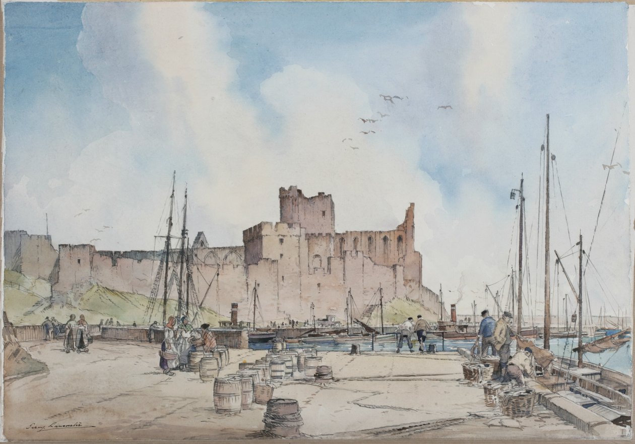 Peel Castle, Isle of Man by Percy Lancaster