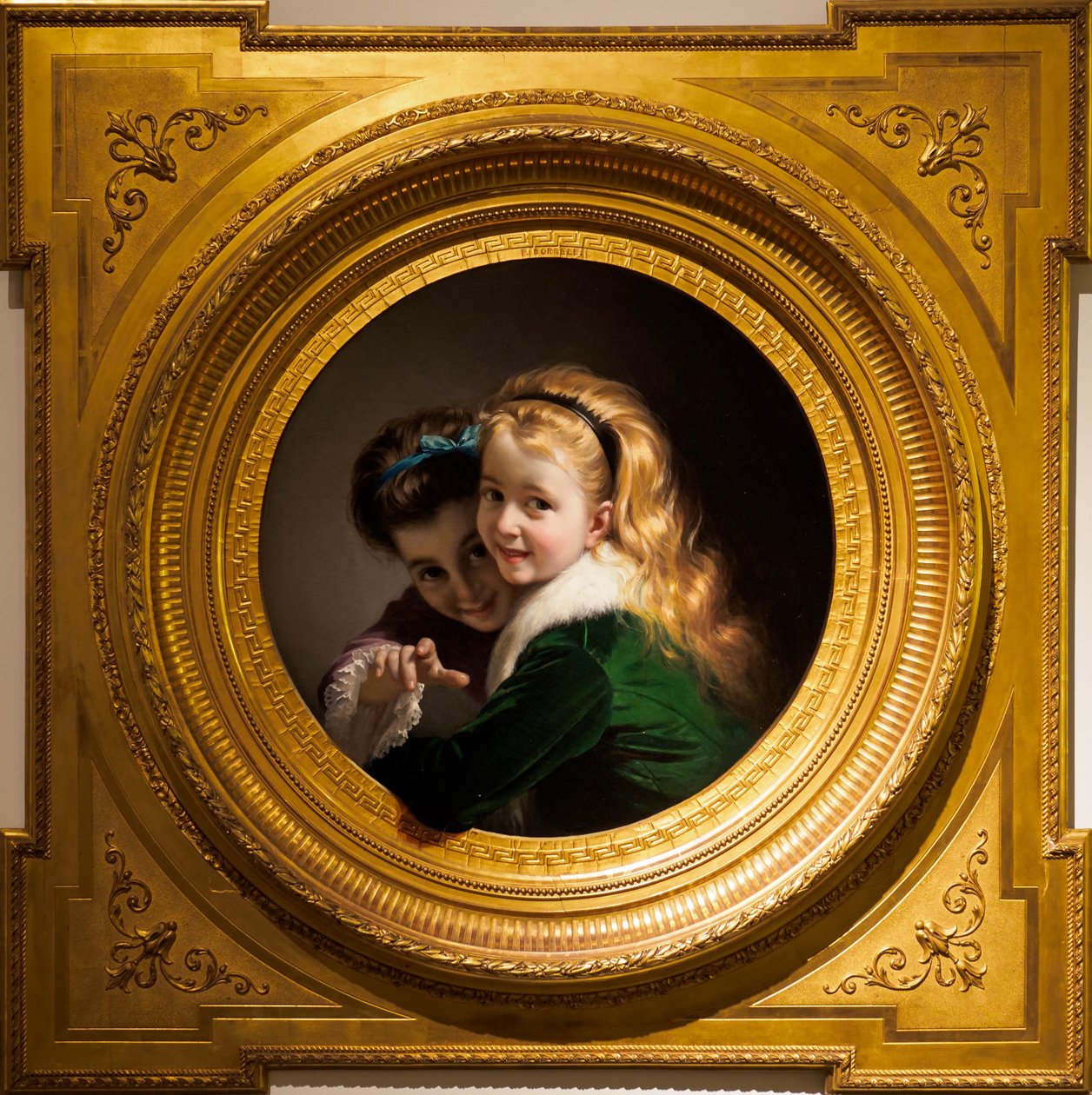 Two Girls Laughing by Pere Borell del Caso