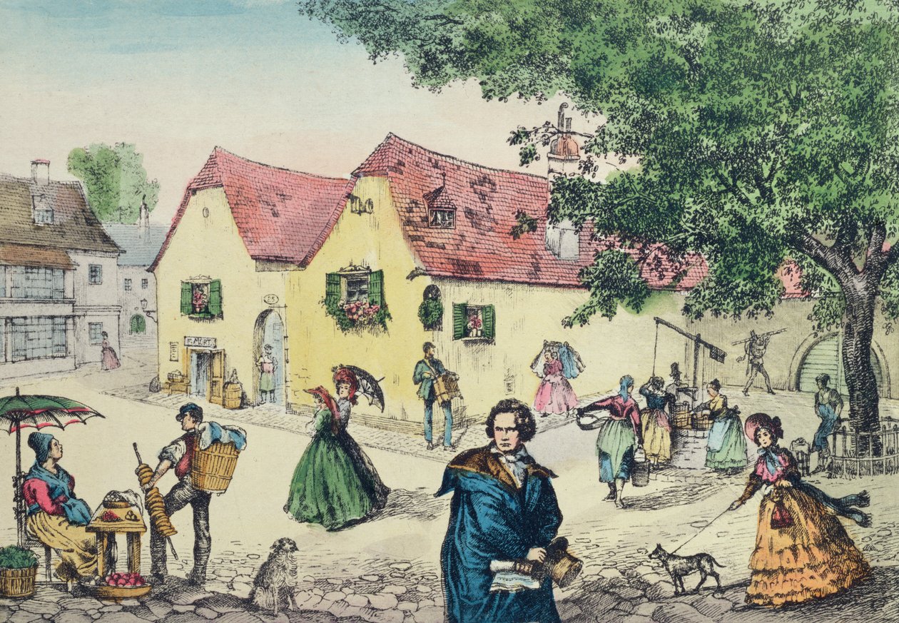 Heiligenstadt Testament House in Vienna where Beethoven Stayed by Perger