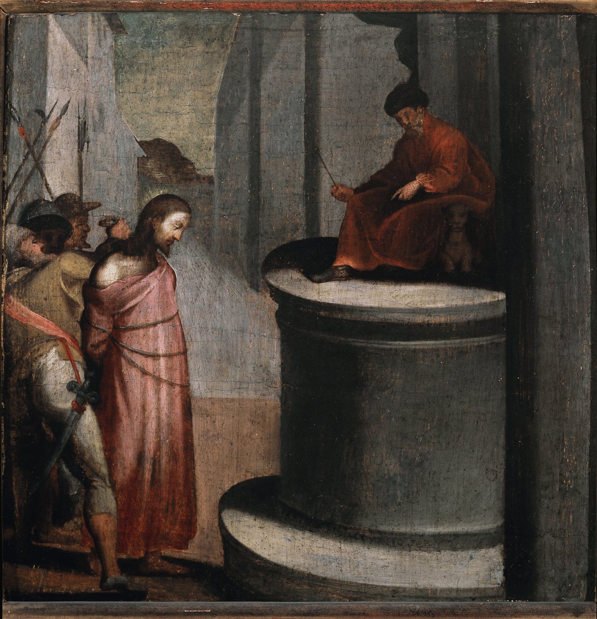 Passion of Christ: Jesus and Pontius Pilate by Perino del Vaga