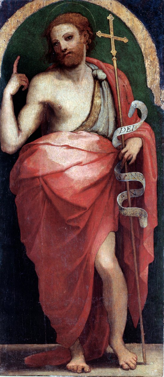 St John Baptist, Side Panel by Perino del Vaga