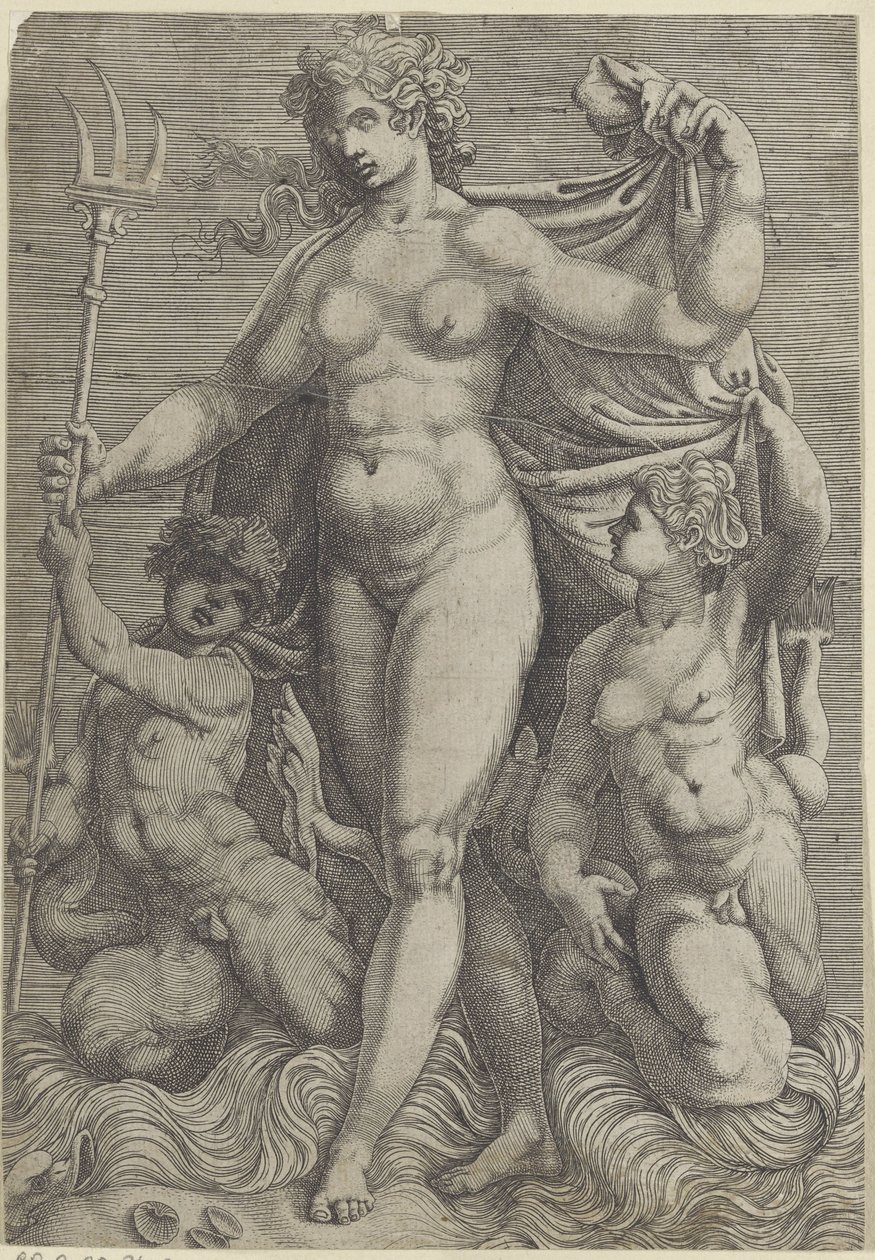 Thetis with Two Tritons by Perino del Vaga