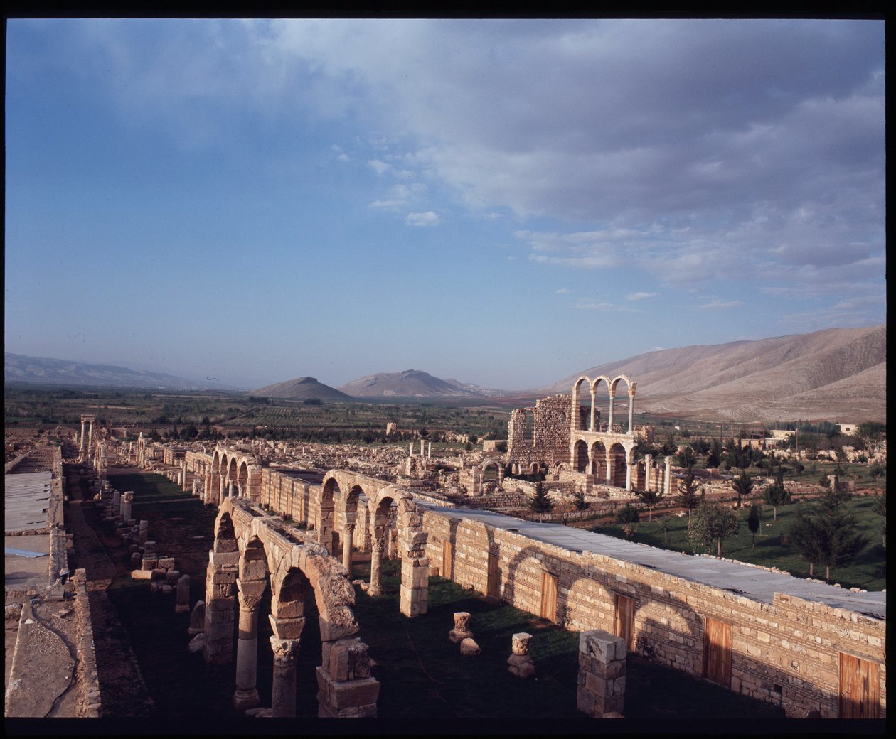 View of the city of Anjar by Period Umayyad