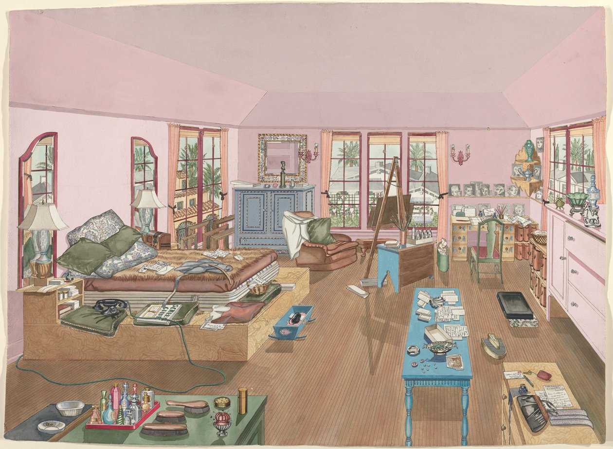 Bedroom, 1940 by Perkins Harnly