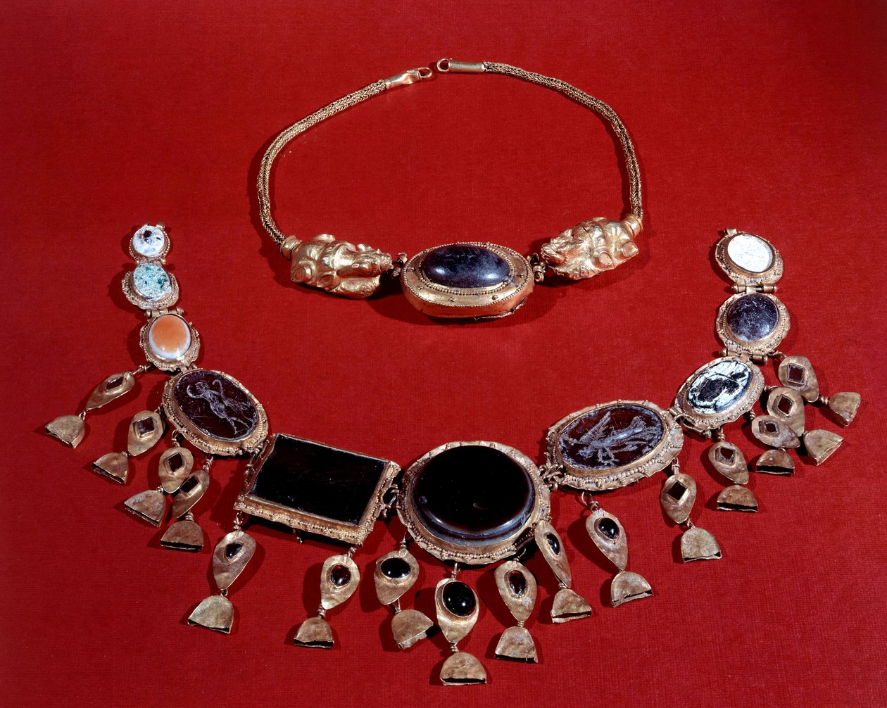 Two Gold Necklaces, Parthe Period, 3rd Century AD by Persian