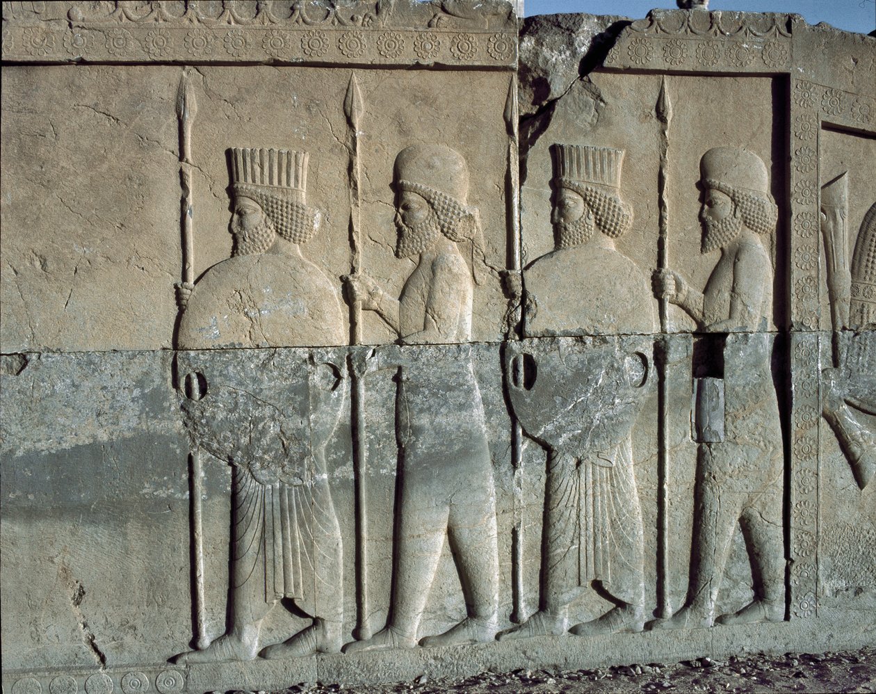 Imperial guard. Reliefs of the eastern staircase of the Apadana, 6th century BC by Persian School