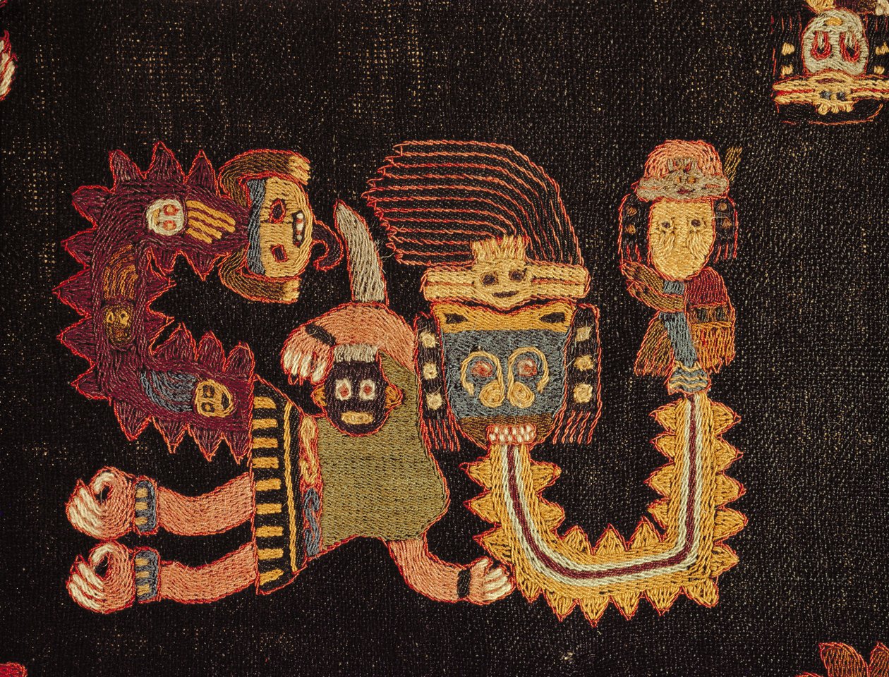 Burial Cloth, Paracas Tribe (detail) by Peruvian School