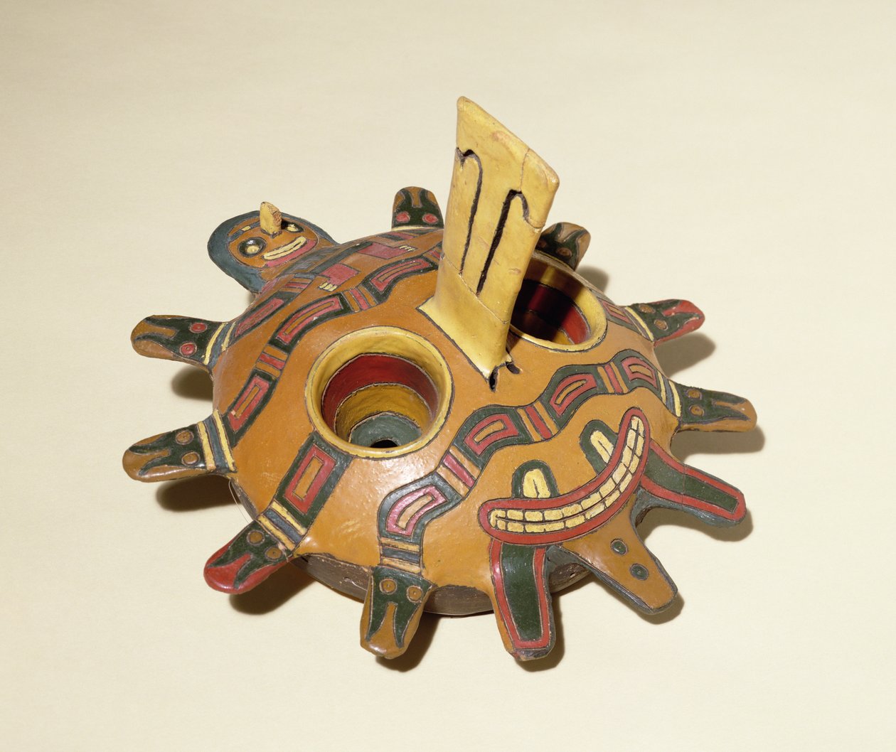 Funerary Mask, from Paracas, 300 BC-1 AD by Peruvian School