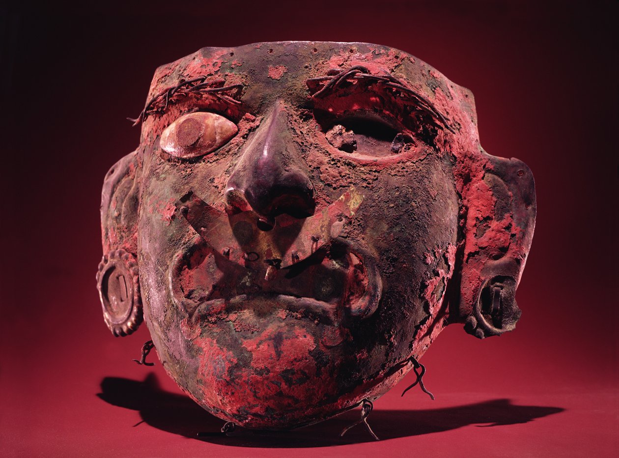 Incan Mask by Peruvian School