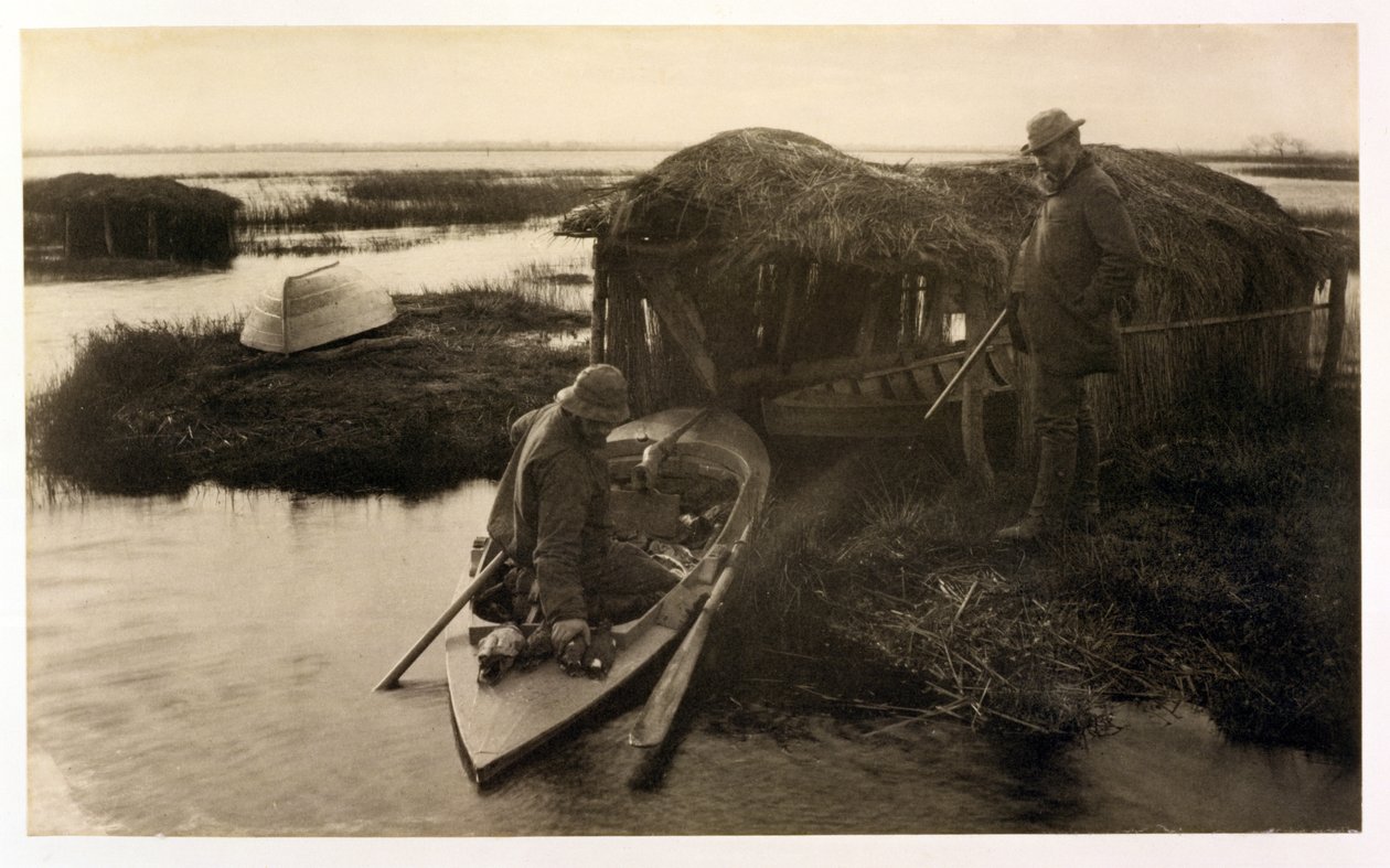 The Fowler Returns, Life and Landscape on the Norfolk Broads, c.1886 by Peter Emerson und Thomas Goodall