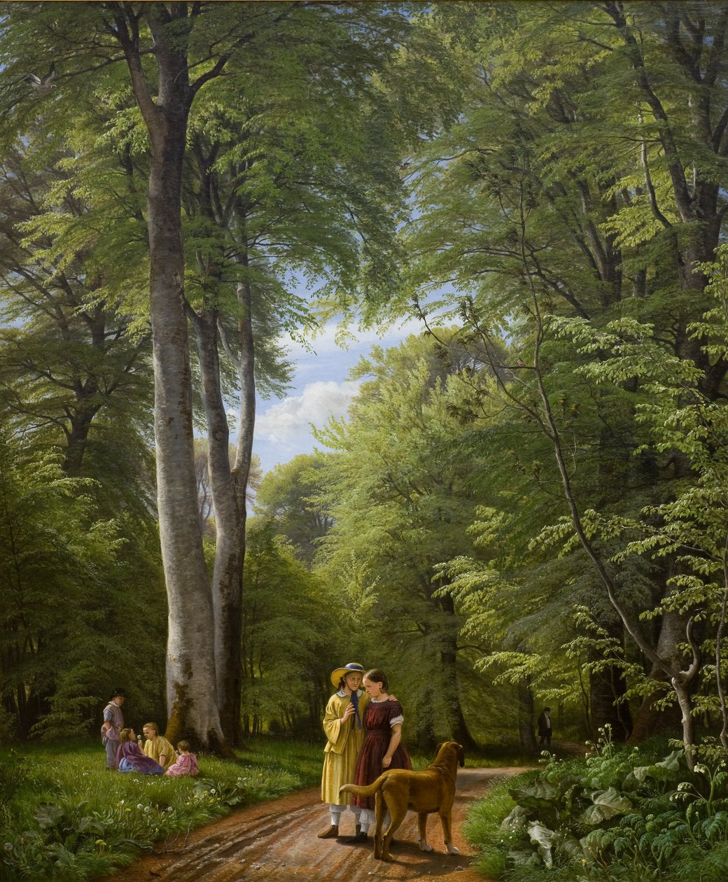 A Beech Wood in May near Iselingen Manor, Zealand by Peter Christian Skovgaard