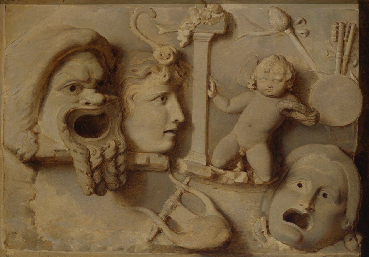 Bacchanalian Relief by Peter Fendi