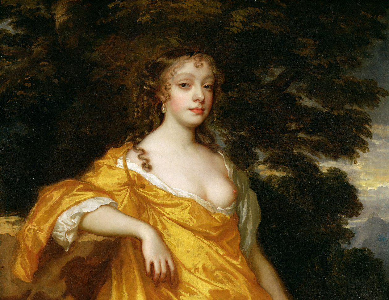 Diana Kirke, Later Countess of Oxford (detail) by Peter Lely