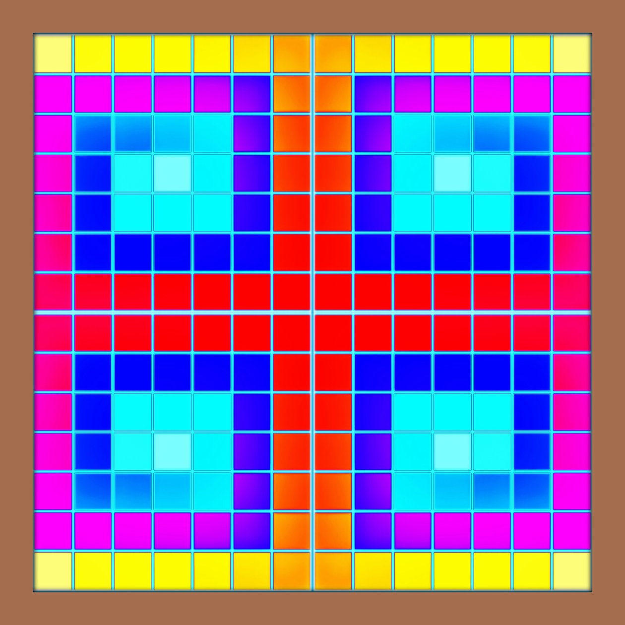 Crossed Squares by Peter McClure