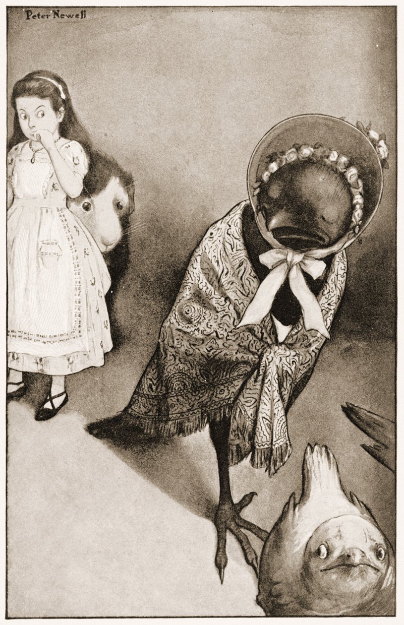 "On Various Pretexts They All Moved Off," Illustration for Lewis Carroll