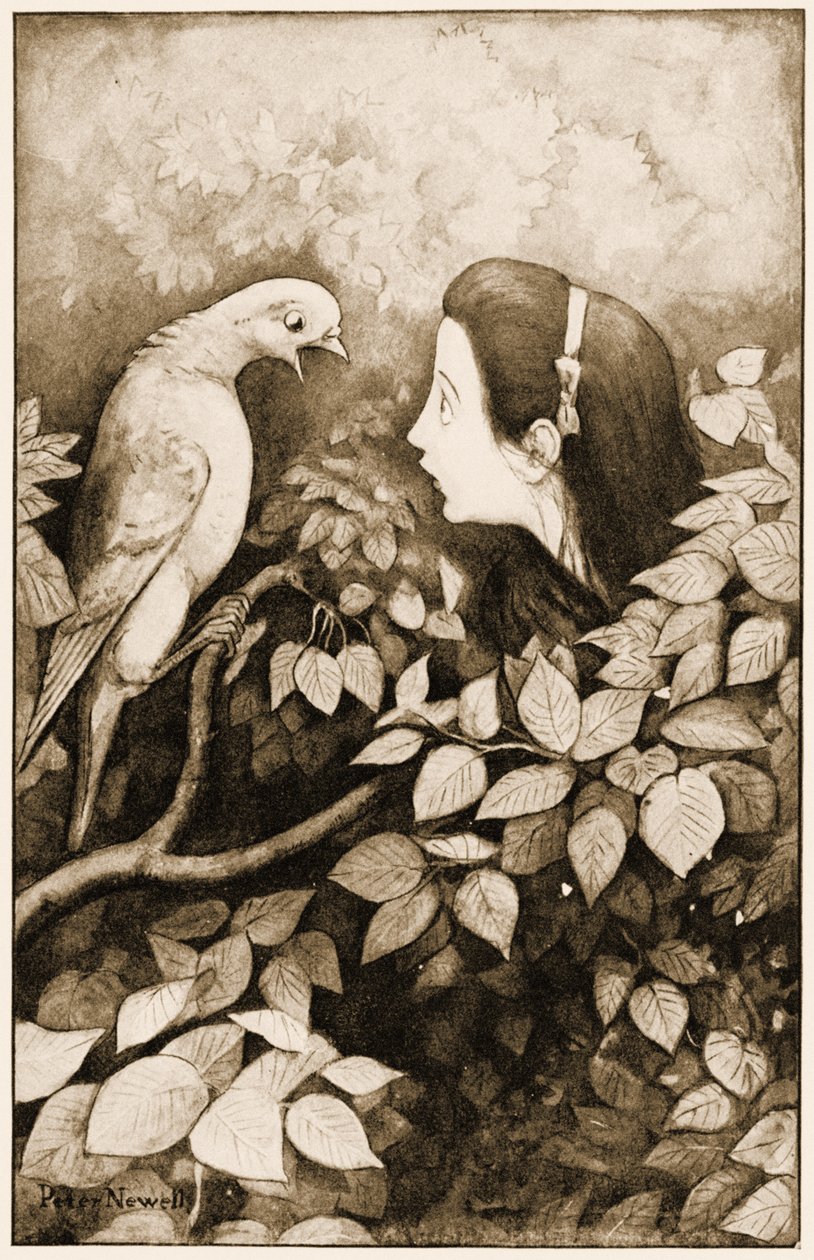 "Serpent!" Screamed the Pigeon, Illustration for Lewis Carroll