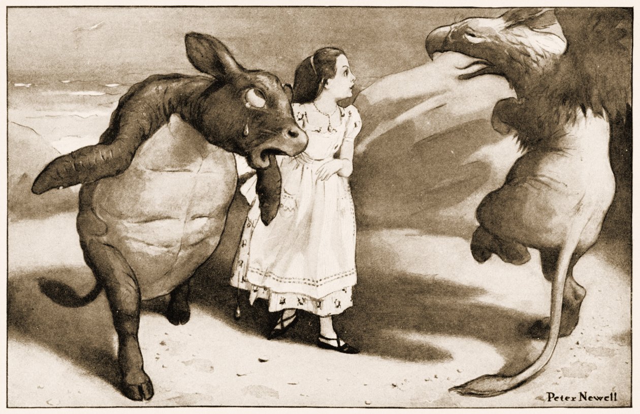 They Began Solemnly Dancing Round and Round Alice, Illustration for Lewis Carroll