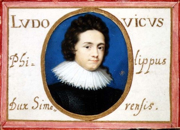 Portrait of Ludwig Philip, Duke of Simmeren by Peter Oliver
