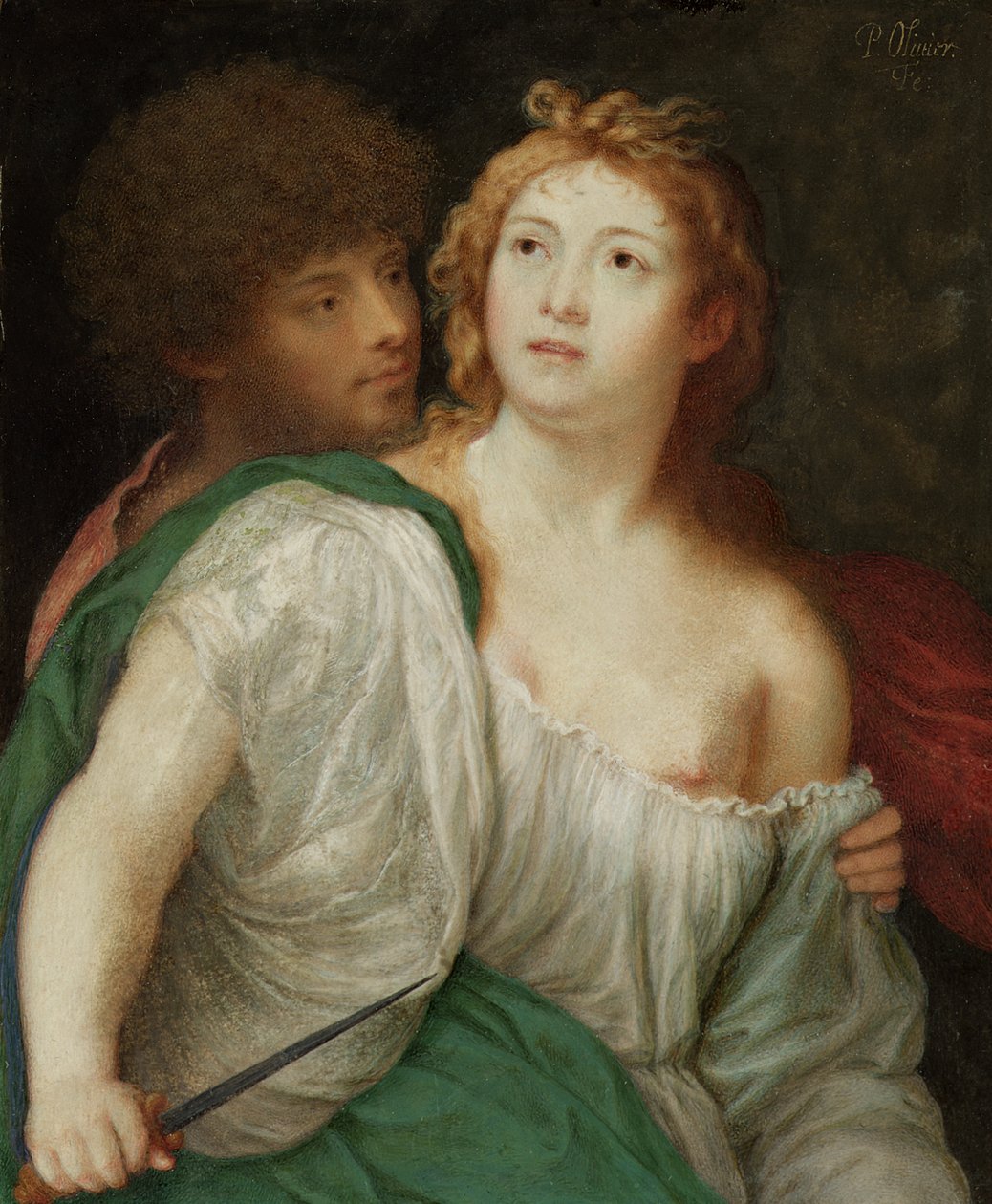 Portrait of Tarquin and Lucretia by Peter Oliver