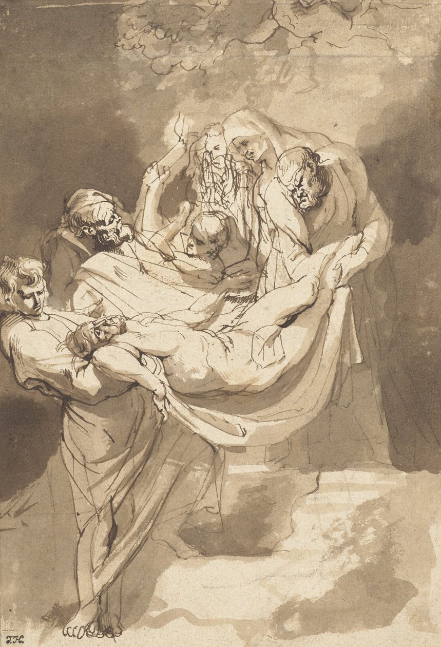 Deposition of Christ in Tomb, 1615-17 by Peter Paul Rubens