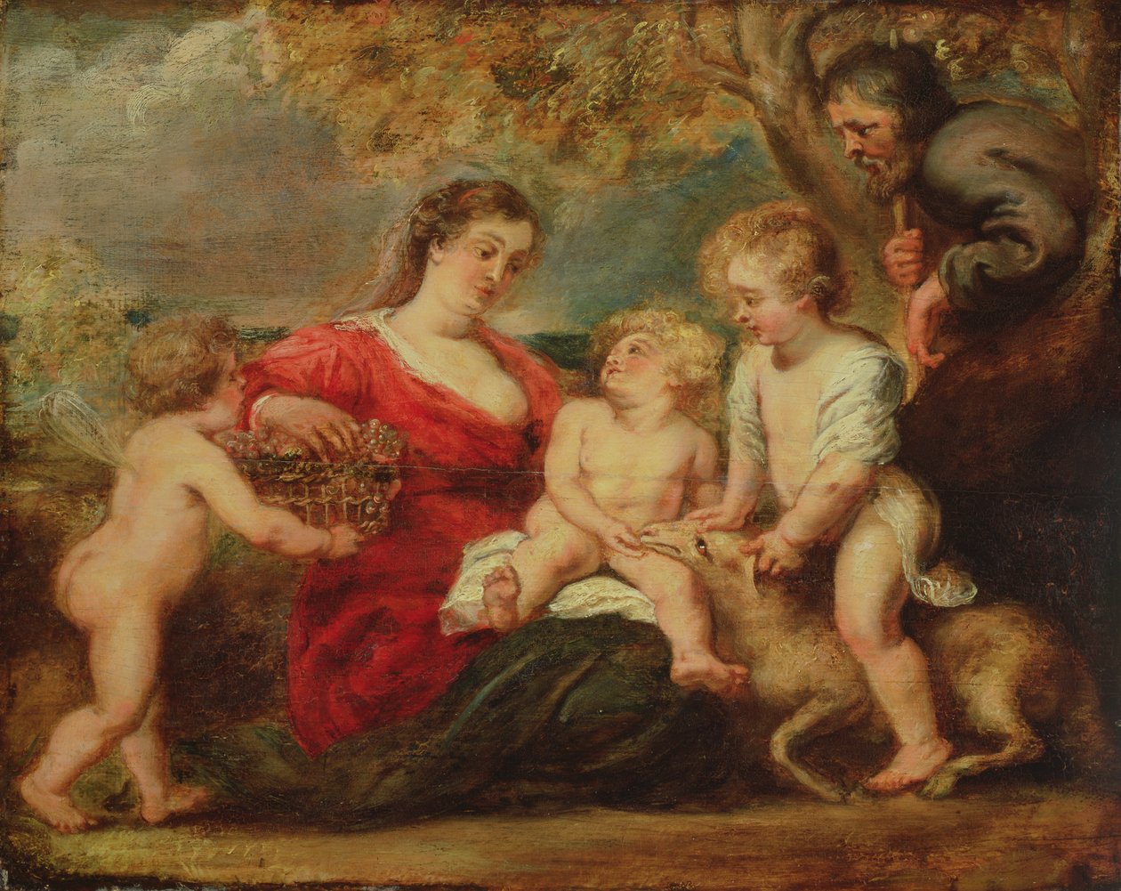 Holy Family in a Landscape by Peter Paul Rubens