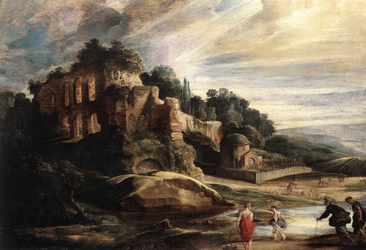 Landscape with the Ruins of Mount Palatine in Rome by Peter Paul Rubens