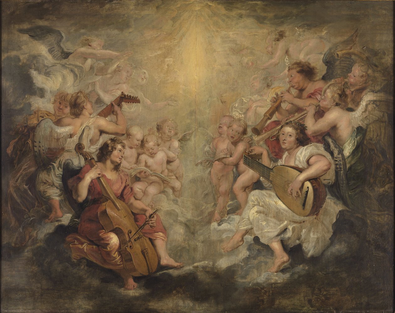 Musical Angels in Heaven by Peter Paul Rubens