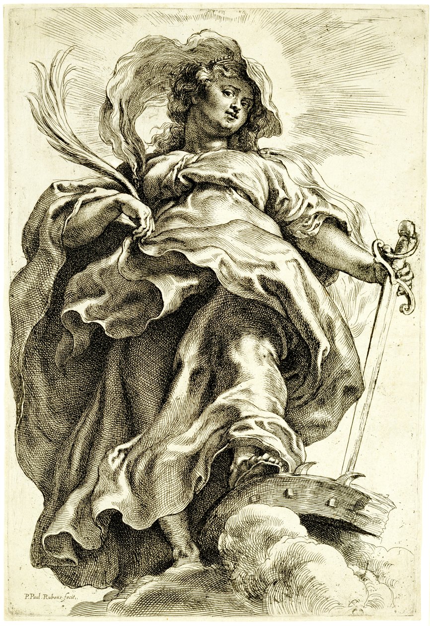 Saint Catherine of Alexandria in the Clouds by Peter Paul Rubens