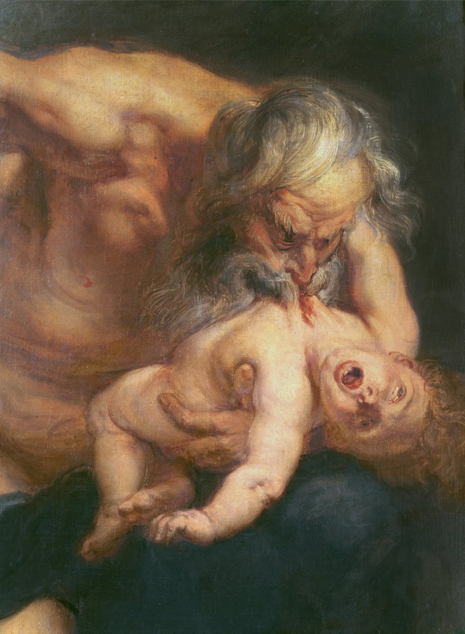 Saturn Devouring his Son (detail) by Peter Paul Rubens