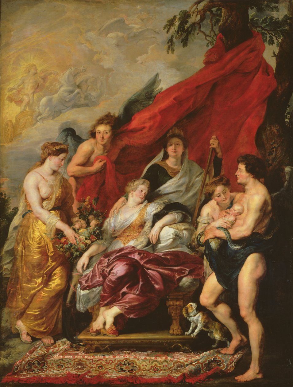 The Birth of Louis XIII at Fontainebleau, 27th September 1601, from the Medici Cycle by Peter Paul Rubens