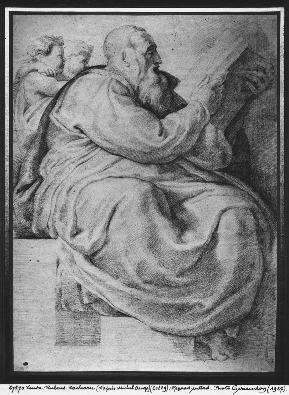 The Prophet Zacharias, After Michelangelo Buonarroti by Peter Paul Rubens