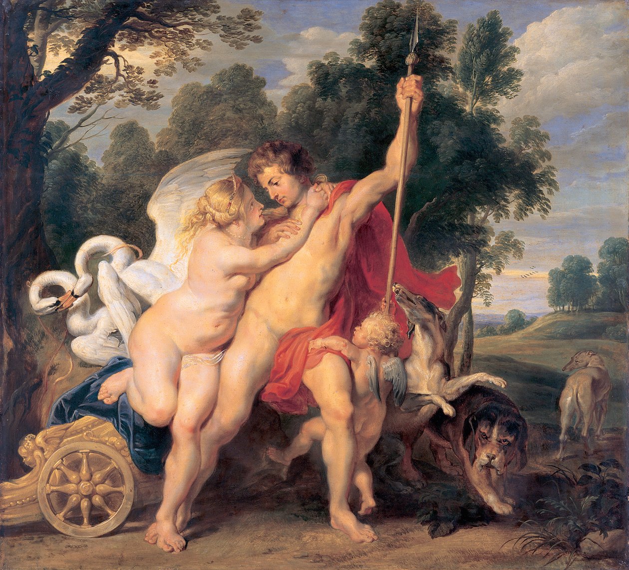 Venus and Adonis by Peter Paul Rubens