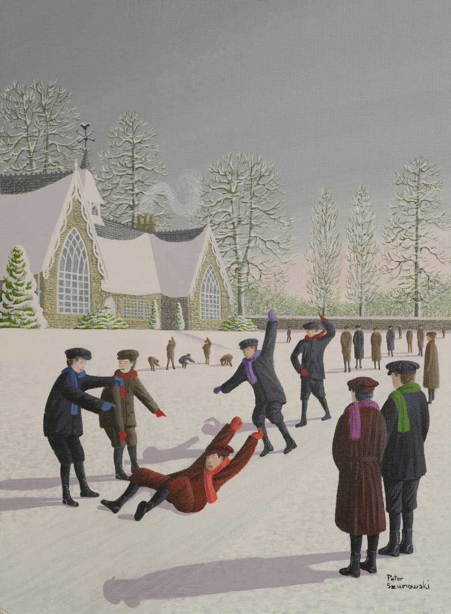 School Yard Sliding by Peter Szumowski