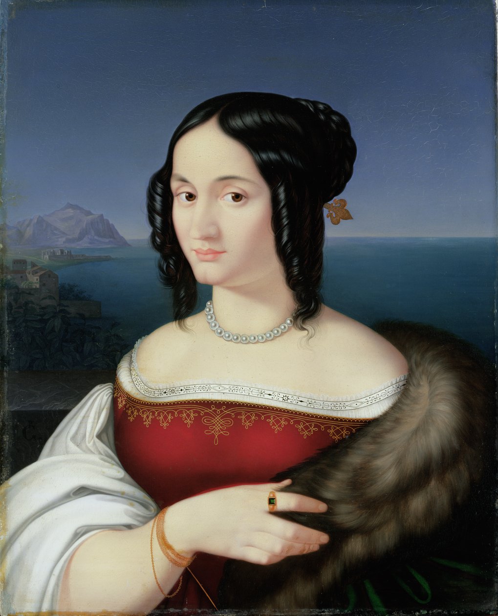 Carolina Grossi, the first Wife of the Artist by Peter von Cornelius