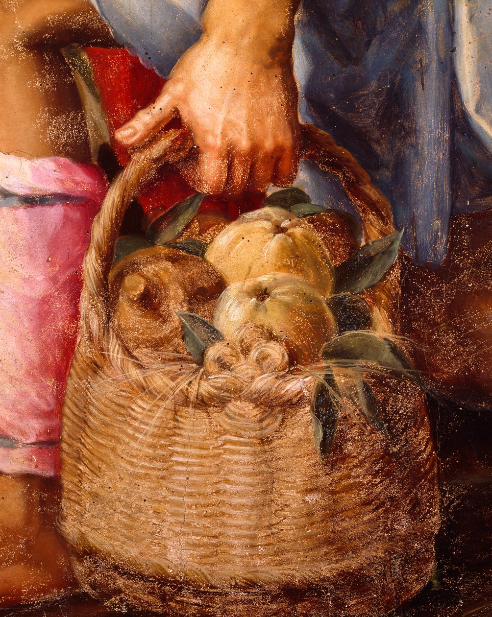 Basket of Fruit (detail) by Peter (1548 1628) Candid