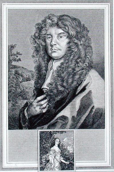 Self Portrait, engraved by J. Corner by Peter (after) Lely