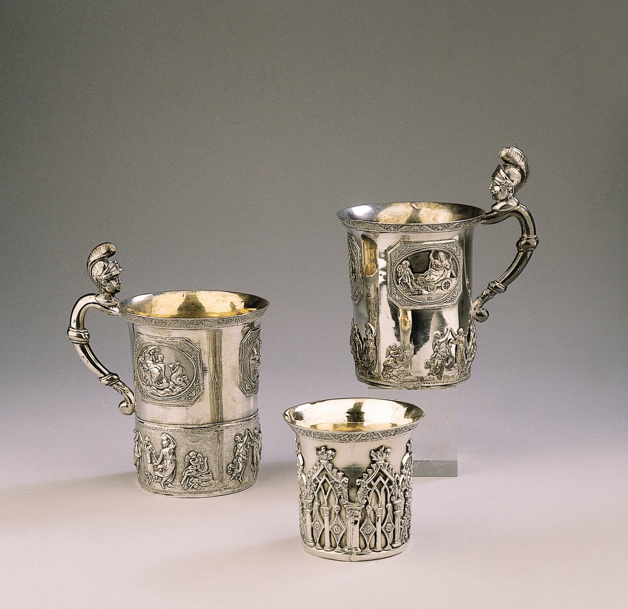 Two mugs and a beaker by Peter Andreas Moller