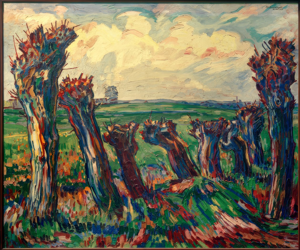 Landscape with Willows by Peter August Böckstiegel